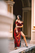 Slit evening dress Long sequin dress for women